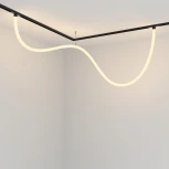 Трековый подвесной светильник с гибким неоном гибкий 48V Tau Exility 3000K 50Вт 360° LED (магнитный) Maytoni Technical TR101-2-50W3K-B