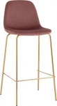 Стул барный Валенсия SN велюр пыльно-розовый золотые ножки 2 шт Stool Group (арт.УТ000038303)