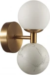 Бра Odeon Light Lolla 4359/6WL под латунь/металл/стекло/белый мрамор IP20 LED 1*6W 3000K 220V (шарики)