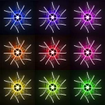 Потолочная люстра светодиодная с управлением смартфоном Citilux Джемини Смарт CL229A161E RGB (220V, умный дом - Алиса, Маруся, Сири)