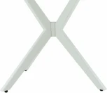 Стол Аврора Оскар D950 Glass, Белый, Стекло Чёрное