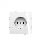 Розетка с заземлением и шторками (белый глянцевый) Voltum S70 VLS040201