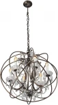 Подвесная люстра Vitaluce V5816-7/6, 6xE14 макс. 40Вт V5816-7/6 (220V, на цепи, подсвечник, свеча)