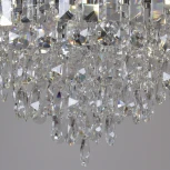 Потолочная люстра хрустальная на штанге Reluce 90183-0.3-10 CR (220V)