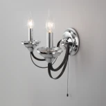 Умное бра Eurosvet Lazzaro 60098/2 хром (220V, выключатель, свеча)