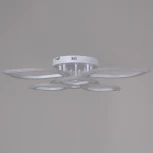 Потолочная люстра светодиодная на штанге с пультом регулировкой яркости и цветовой температуры Reluce 02303-0.3-3+3 WH