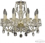 Подвесная люстра Bohemia 105 105/8/141 G (220V, подвески, на цепи, подсвечник, свеча)