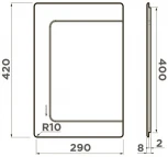 Разделочная доска Omoikiri CB-BASIC-400-WD 4999104