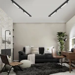 Трековый светильник однофазный Escada 20001 20001TRU/01LED SBK 20Вт, металл/акрил, черный матовый (220V)