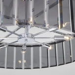 Потолочная люстра Wi-Fi на штанге Bogate's Eclipse 357/8 Smart (220V, управление смартфоном, голосовое управление, умный дом - Minimir Home, круглые)