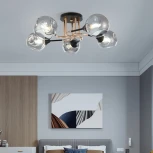 Потолочная люстра на штанге Arte Milano AMALFI 328419/5 FG+BK (220V)