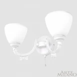 Бра с выключателем Arte Milano AM342837 342837/2W WT+SL (220V)