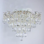 Потолочная люстра хрустальная Reluce 04037-0.3-06 WH+GOLD PN