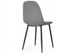 Стул Woodville на металлокаркасе Lilu dark grey / black 15120