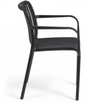 Стул уличный La Forma (ex Julia Grup) Isabellini (Черный/ Полипропилен,Пластик,Металл)
