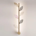 Настенный светильник Odeon Light Listva 5445/5WL матов.золото/дымч/прозрачн/коньячн/бензинов./металл/стекло LED*5W 3000K (220V)