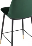 Стул полубарный Stool Group Мелисса велюр зеленый УТ000035753