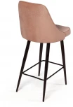 Стул полубарный Berg, бархат бежевый 5/ чёрный конус Top Concept BERG 76115