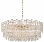 Подвесная люстра Fluorite Constancia FL1063-22P (220V, хрусталь, на цепи)