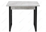 Стол Woodville Форли бетон / черный матовый 424177
