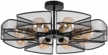 Потолочная люстра на штанге Arte Lamp Maasym A7044PL-8BK (220V, круглые)