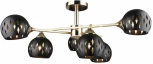 Потолочная люстра на штанге Imex MD.4211-6-S-GD+FGD