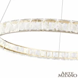 Подвесной светильник Arte Milano Venezia 311311/D400 GD (регулировка яркости, LED, 220V, хрусталь, пульт управления, на тросе, кольцо)