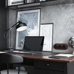 Розетка с заземлением Vintage (черный матовый/хром) Werkel W5871051 (a055919)