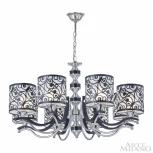 Подвесная люстра Arte Milano Florentia-4957 304957/8 Bk/Ni (220V, на цепи)