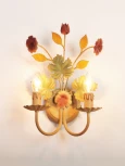 Бра 4342/A2 (220V, подсвечник, свеча, цветы, листья)