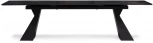 Стеклянный стол Woodville Денхольм 240(290)х100х75 обсидиан / черный 553549