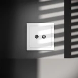 Розетка телевизионнная оконечная TV+SAT (белый матовый) Voltum S70 VLS060402