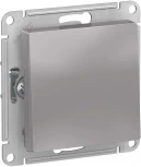 Переключатель встраиваемый перекрестный одноклавишный (алюминий) Systeme Electric AtlasDesign ATN000371