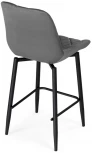 Полубарный стул Notta Баодин К Б/К крутящийся темно-серый / черный 520608