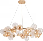 Подвесная люстра Arte Lamp Etereo A5261LM-25GO (220V, на тросе, шарики)