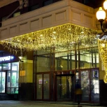 Светодиодная гирлянда ARD-EDGE-CLASSIC-5600x900-BLACK-240LED-PULSE Warm (230V, 15W) (IP65)