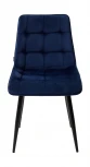 Стул CHIC BLUVEL-86 NAVY BLUE / черный каркас