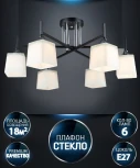 Потолочная люстра Wedo Light Semel WD3640/6C-BK-CR-WT