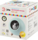 Ночник светодиодный с выключателем регулировкой яркости и зарядкой от USB ЭРА NLED-468-1W-GR