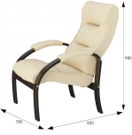 Кресло для отдыха Шоле, экокожа Ева 2, каркас венге от фабрики Mebelik