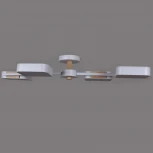 Потолочная люстра на штанге светодиодная Reluce 03361-0.3-04 WH+WOOD (220V)