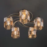 Потолочная люстра Eurosvet Susan 30124/5 античная бронза
