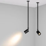 Светильник спот на штанге LGD-PERISCOPE-R55-9W Warm3000 (BK, 24 deg, 230V) (Arlight, IP40 Металл) 045203