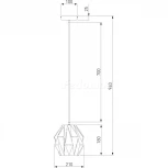 Подвесной светильник Eurosvet Moire 50137/1 черный