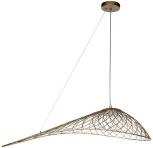 Подвесной светильник Loft It Tressage 10127/760 Gold (LED, 220V, на тросе, листья, плетеные)