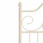 Кровать ERIC Wood slat base Белый (butter white) (металл)