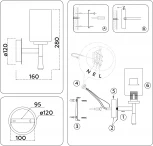 Бра Ambrella High Light LH56255 (220V)
