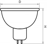Лампочка галогенная GU5.3 50 Вт 2800K теплое свечение Lightstar 921507