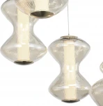 Подвесной светильник ST Luce Spine ST-Luce SL6136.233.01 золото/коньячный LED 1*28W 3000K (220V, на тросе)