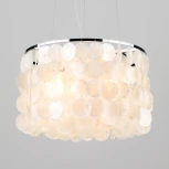 Подвесная люстра Eurosvet 60005-3535 60005/3 хром / перламутр (220V, на тросе)